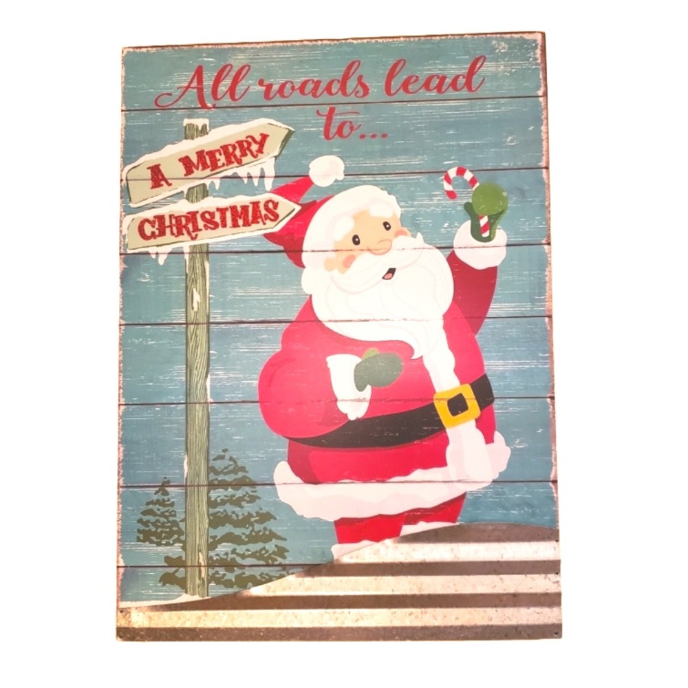Christmas Rustic Look Wall Art NWT